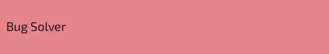 Bug Solver